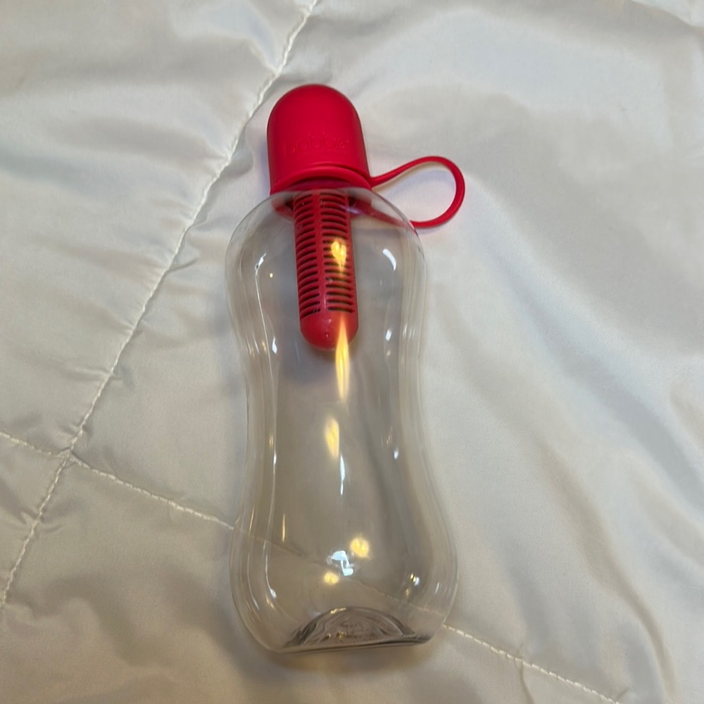 Bobble Classic Water Bottle Filtered BPA Free Reusable Soft Touch Carry Pink